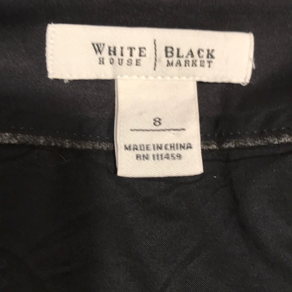 White House Black Market skirt Black Sz 8 - Picture 4 of 4